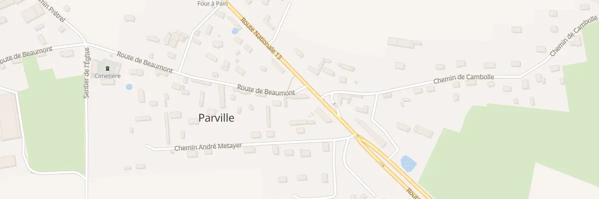 Plan du 1 Rte de Beaumont à Parville