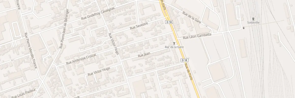 Plan du 10 Rue Jean à Sotteville-lès-Rouen