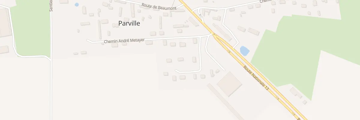 Plan du 2 Piece de Porte Bois Parvil à Parville