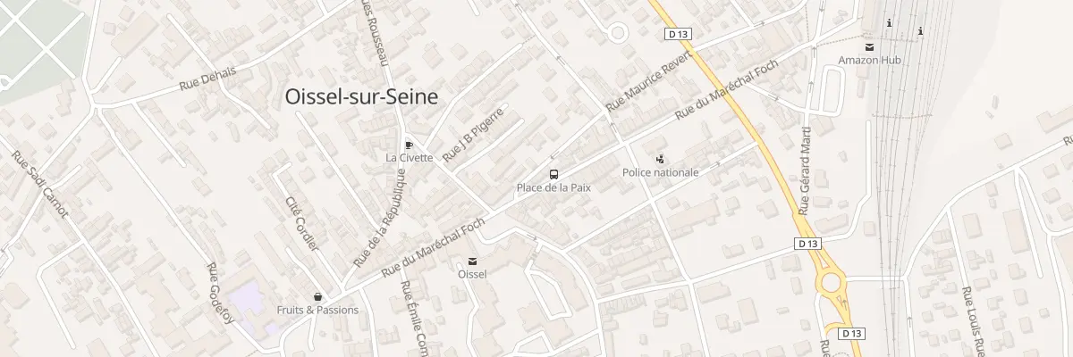 Plan du 17 Rue du Mal Foch à Oissel-sur-Seine