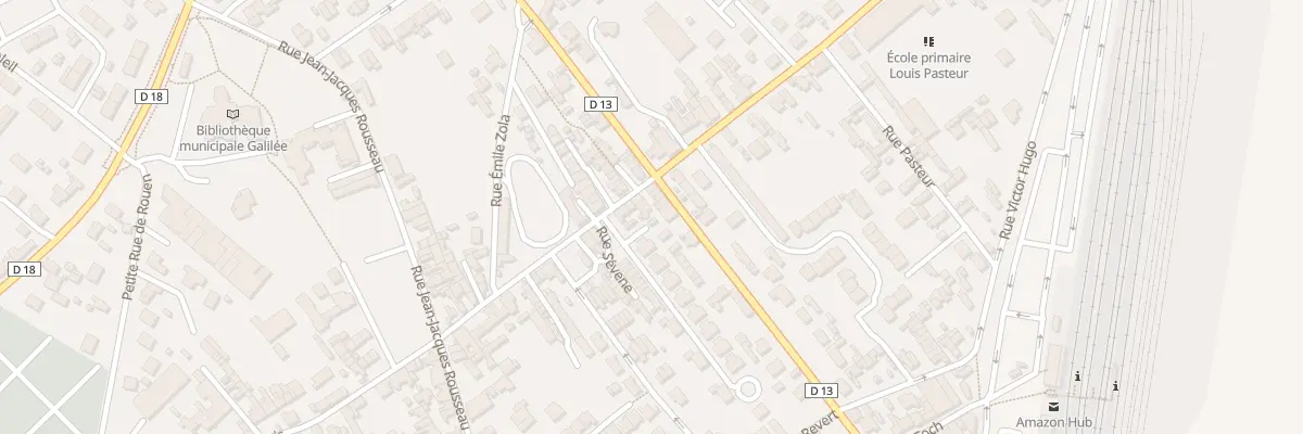 Plan du 94 Rue Sévene à Oissel-sur-Seine