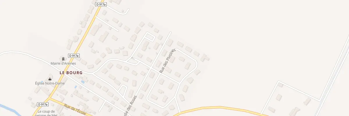 Plan du 8 Rue des Pivoines à Areines