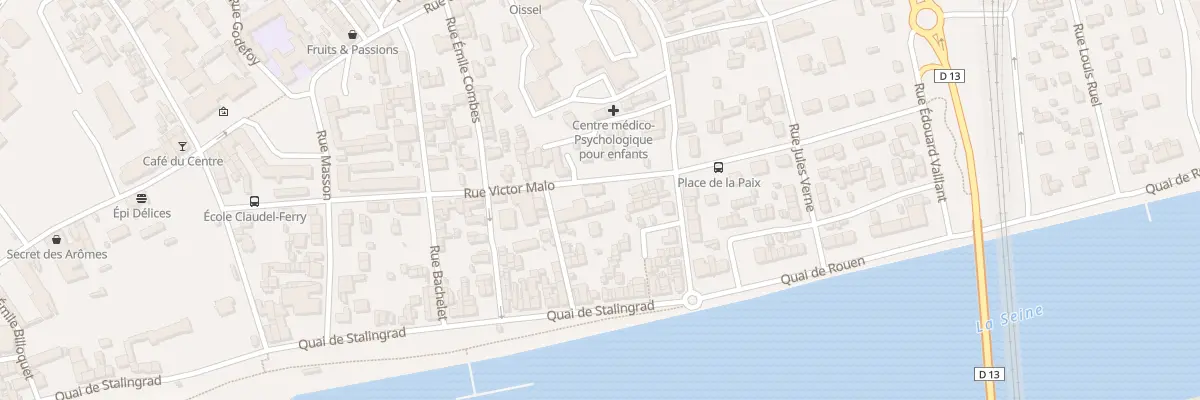 Plan du 16 Rue Victor Malo à Oissel-sur-Seine