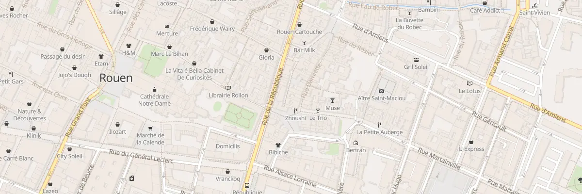 Plan du 7 Rue Damiette à Rouen