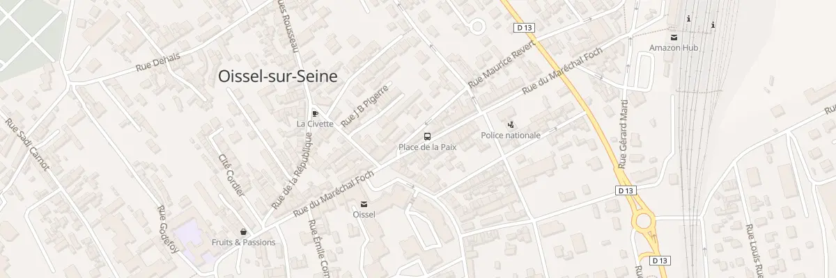 Plan du 19 Rue du Mal Foch à Oissel-sur-Seine