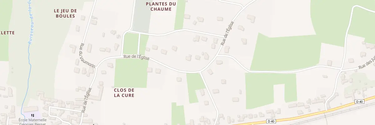 Plan du 43 Rue de l’Eglise à Chisseaux