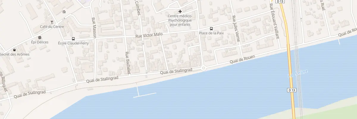 Plan du 127 Quai de Stalingrad à Oissel-sur-Seine