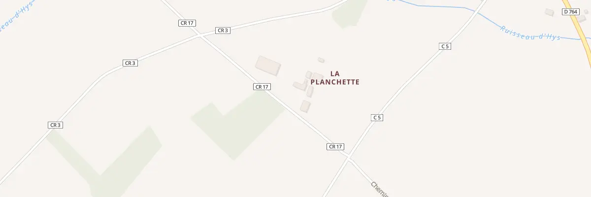 Plan du 43 La Planchette au Liège