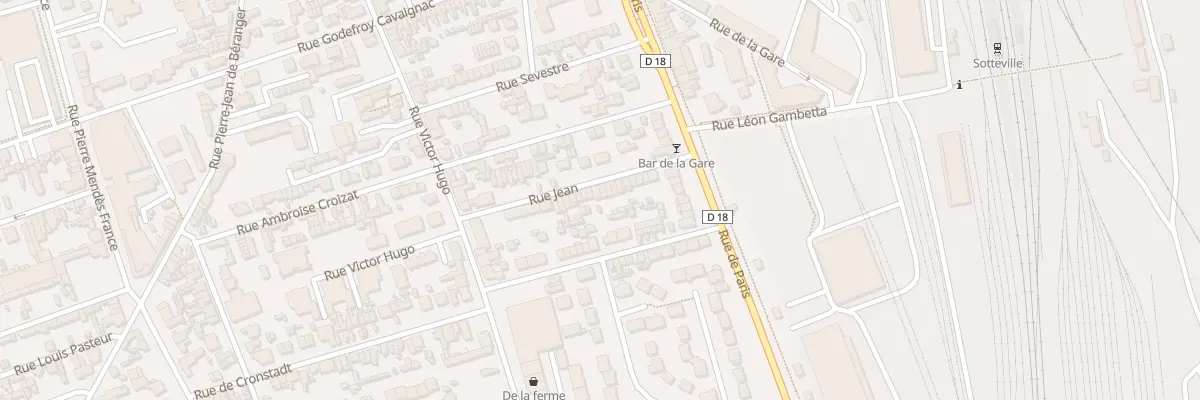 Plan du 21 Rue Jean à Sotteville-lès-Rouen