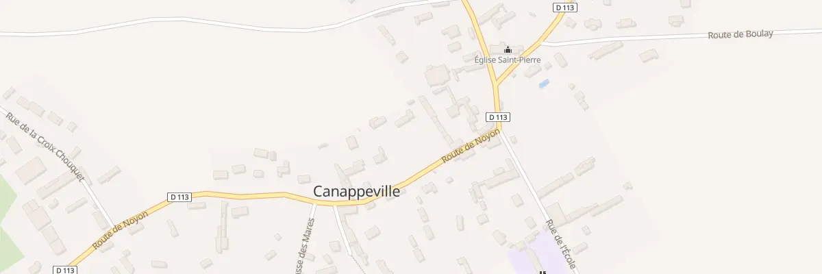 Plan du 90 Rte de Noyon à Canappeville