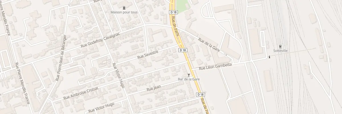 Plan du 454 Rue de Paris à Sotteville-lès-Rouen