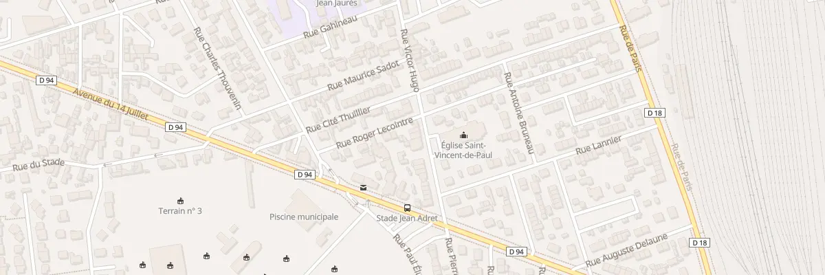 Plan du 408 Rue Victor Hugo à Sotteville-lès-Rouen