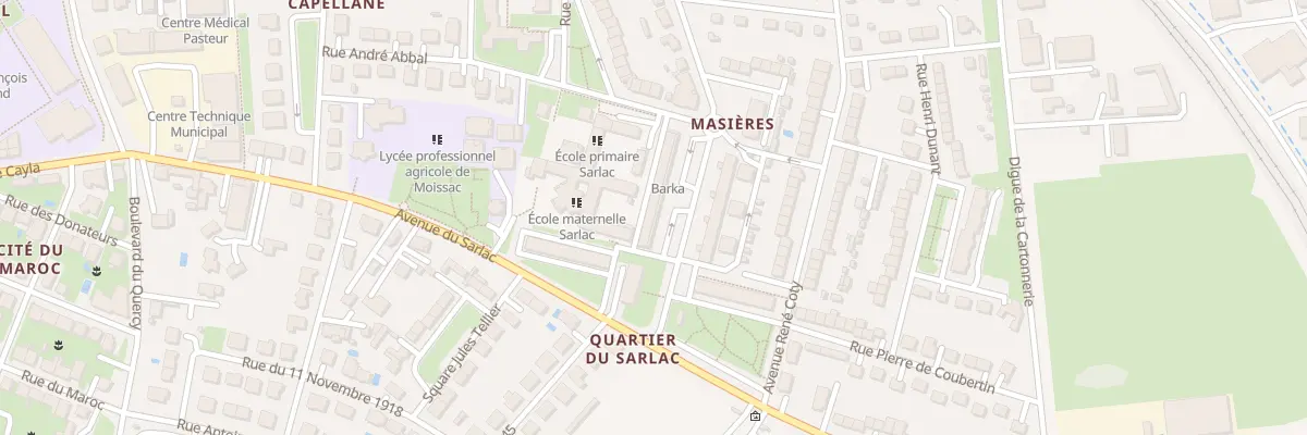 Plan du 18Q Av du Docteur Rouanet à Moissac