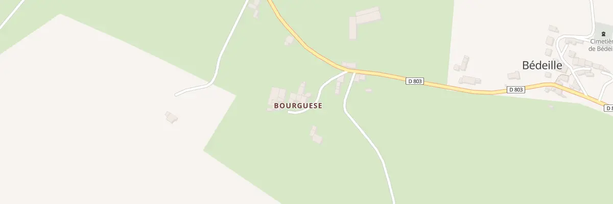 Plan du 48 Bourguese à Bédeille