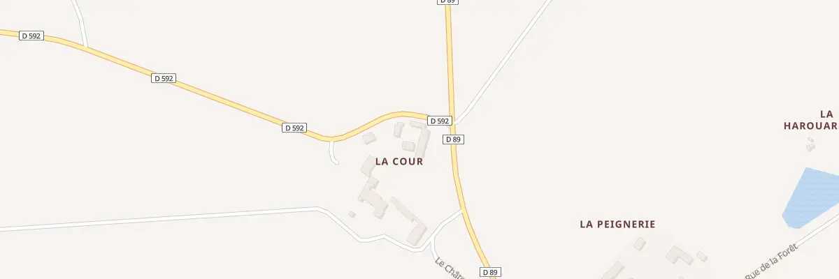 Plan du 3 La Cour à Sennevières
