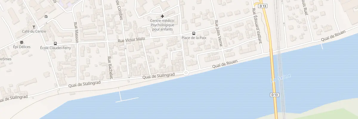 Plan du 1 Rue de la Paix à Oissel-sur-Seine