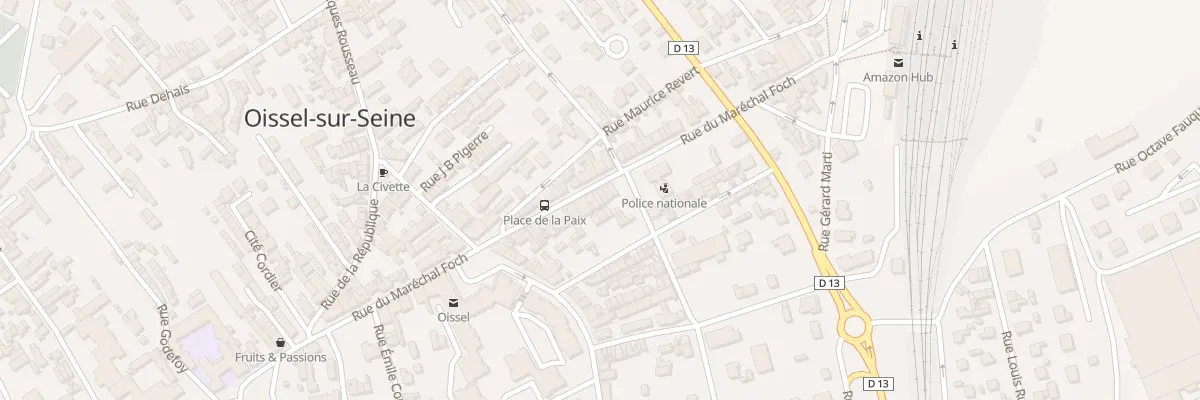 Plan du 40 Rue du Mal Foch à Oissel-sur-Seine