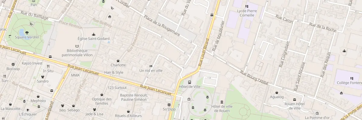 Plan du 4 Rue de la Seille à Rouen