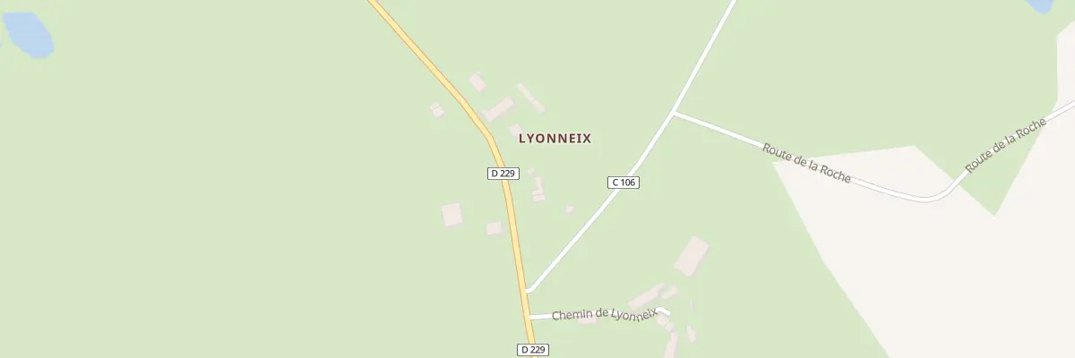 Plan du 28 Rte de Lyonneix à Ladignac-le-Long