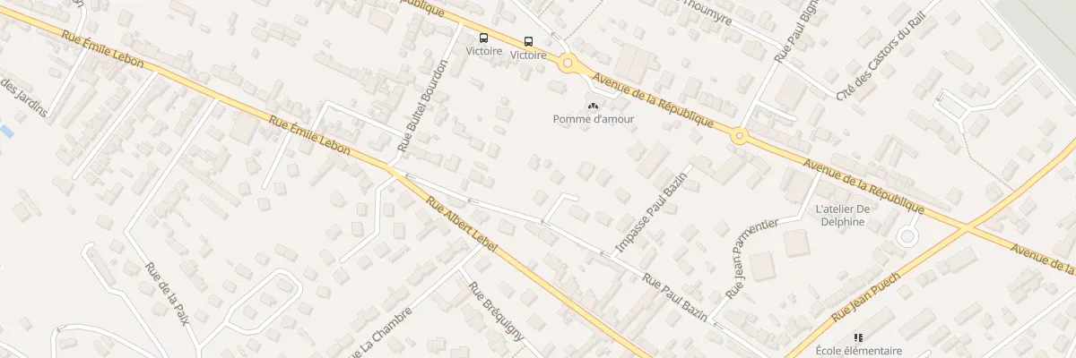 Plan du 13 Rue Paul Bazin à Dieppe