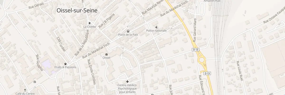 Plan du 74 Rue de la Paix à Oissel-sur-Seine