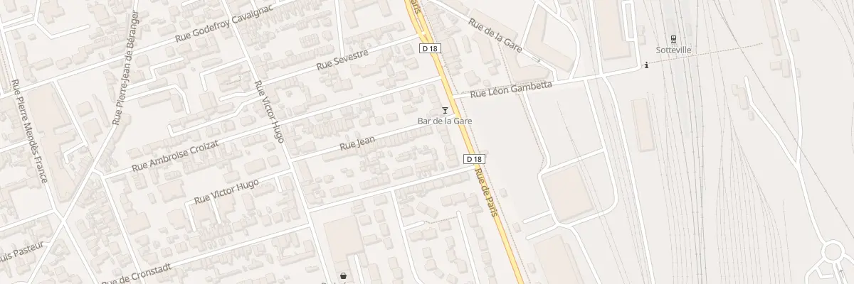Plan du 5 Rue Jean à Sotteville-lès-Rouen
