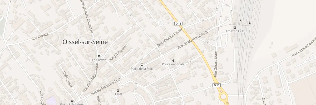 Plan du 33 Rue du Mal Foch à Oissel-sur-Seine