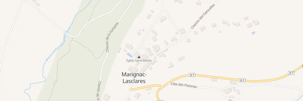 Plan du 72 Le Village à Marignac-Lasclares