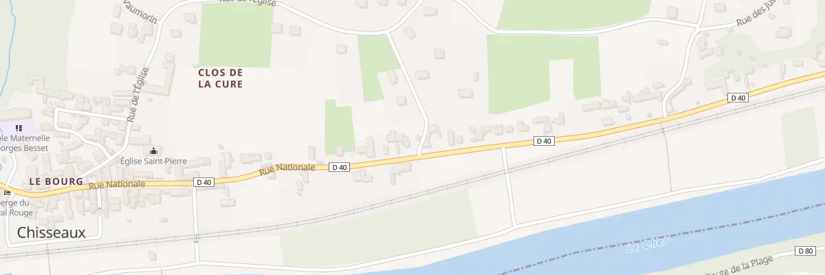 Plan du 77 Rue Nationale à Chisseaux