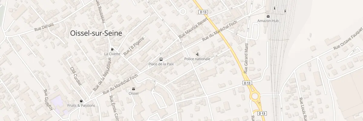 Plan du 42 Rue du Mal Foch à Oissel-sur-Seine