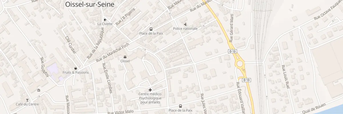 Plan du 44 Rue de la Paix à Oissel-sur-Seine