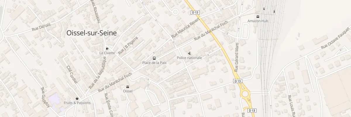Plan du 44 Rue du Mal Foch à Oissel-sur-Seine