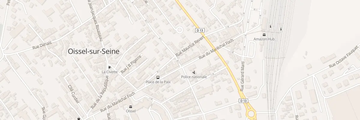 Plan du 35 Rue du Mal Foch à Oissel-sur-Seine