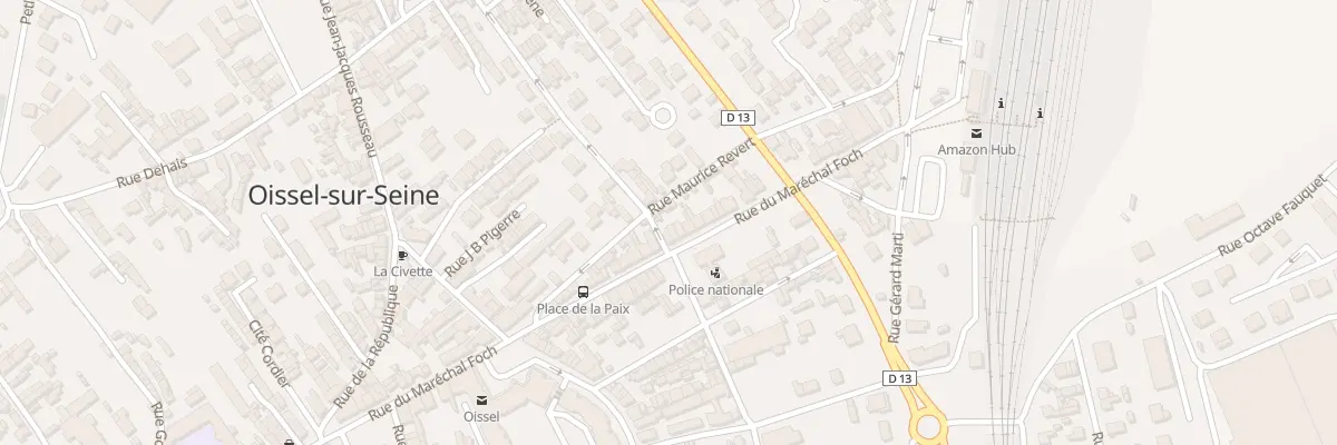 Plan du 37 Rue du Mal Foch à Oissel-sur-Seine
