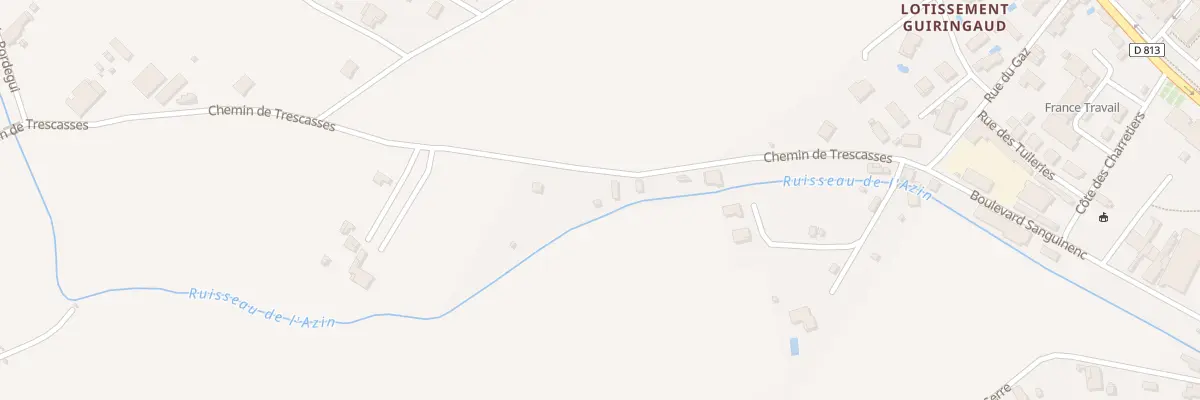 Plan du 289 Che de Trescasses à Castelsarrasin