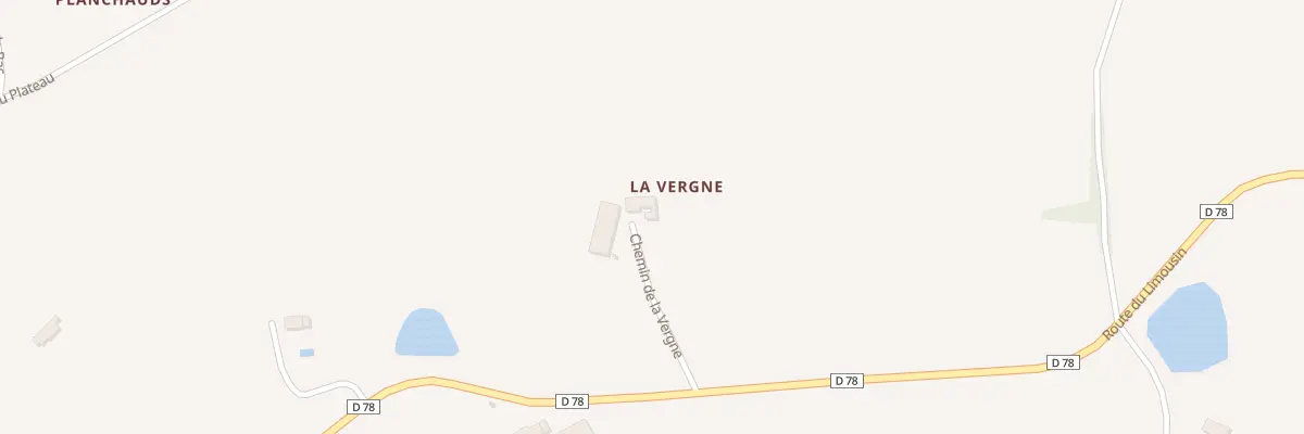 Plan du 495 Haute Vergne à Jumilhac-le-Grand