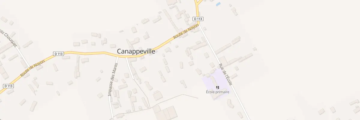 Plan du 81 Rte de Noyon à Canappeville