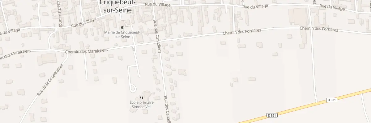 Plan du 621 Che des Forrières à Criquebeuf-sur-Seine