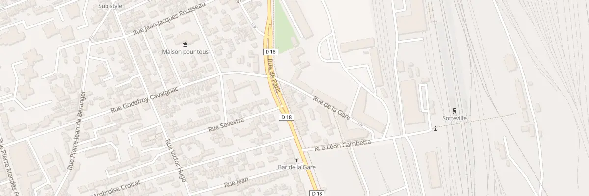 Plan du 439 Rue de Paris à Sotteville-lès-Rouen