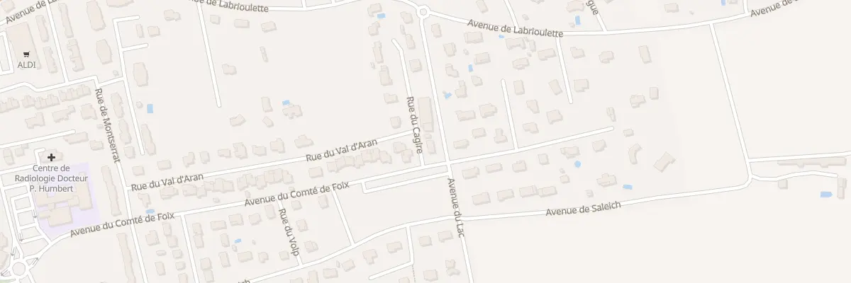 Plan du 10 Av du Lac à Cazères