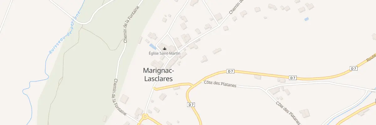 Plan du 200 Rue de la Mairie à Marignac-Lasclares