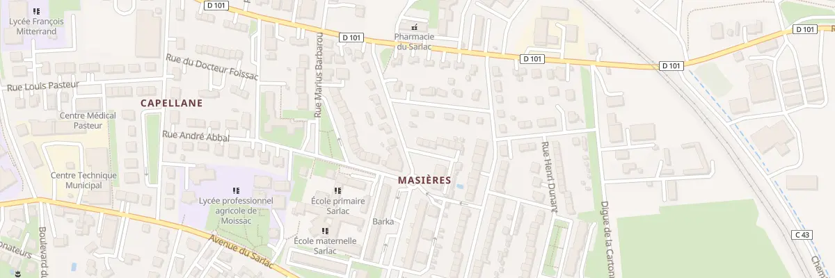 Plan du 1 Imp du Docteur Rouanet à Moissac