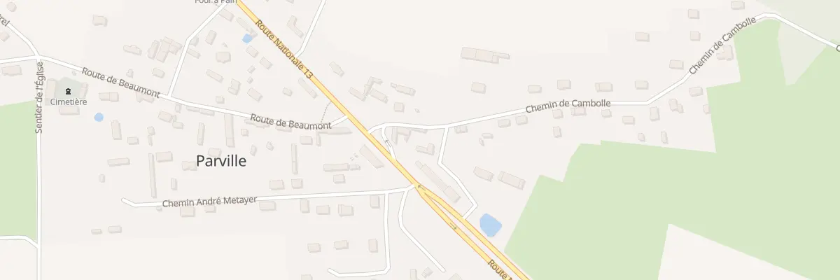 Plan du 2 Che de Cambolle à Parville