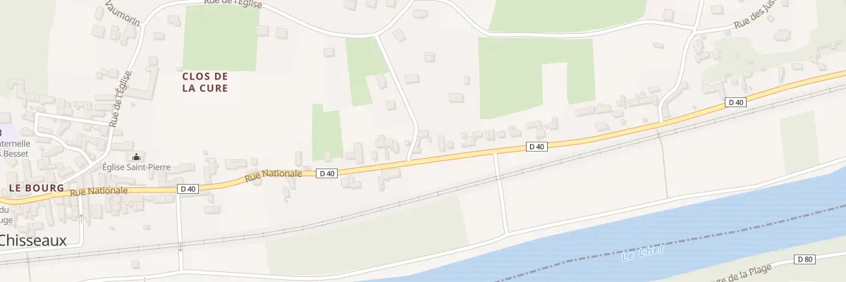 Plan du 79 Rue Nationale à Chisseaux