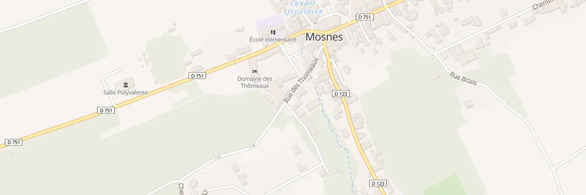 Plan du 10 Rue des Thomeaux à Mosnes