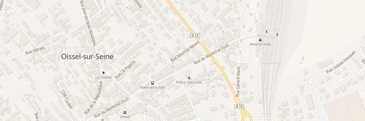 Plan du 43 Rue du Mal Foch à Oissel-sur-Seine