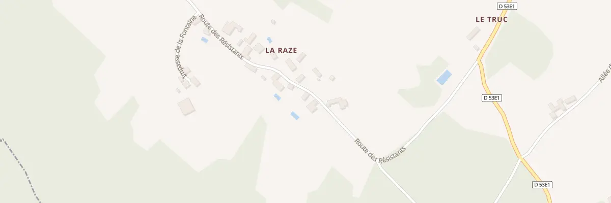 Plan du 52 La Raze à Veyrines-de-Domme