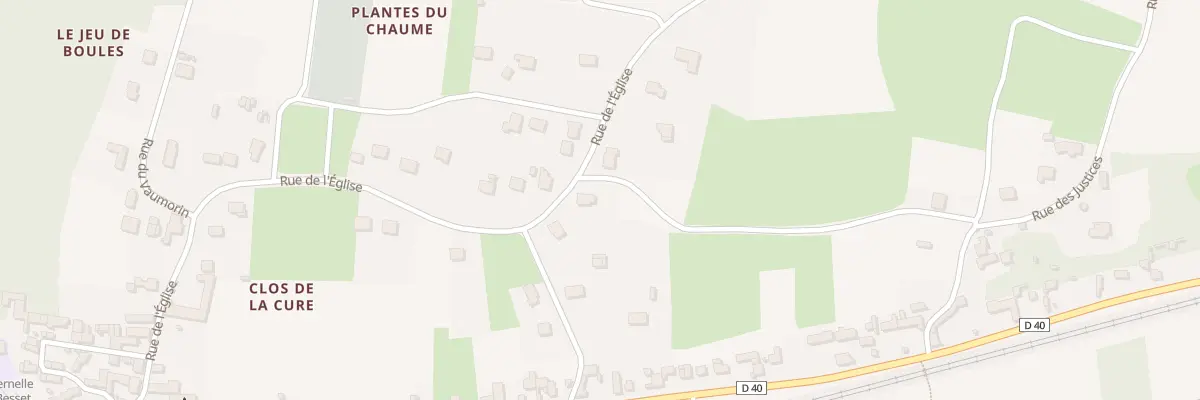 Plan du 34 Rue de l’Eglise à Chisseaux
