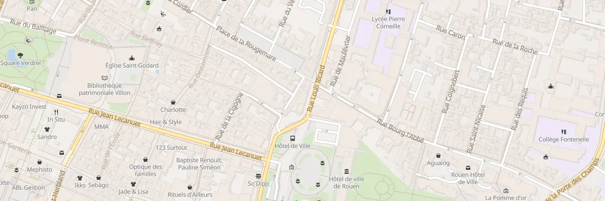 Plan du 7 Rue Louis Ricard à Rouen