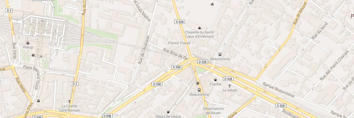 Plan du 40 Bd de l’Yser à Rouen